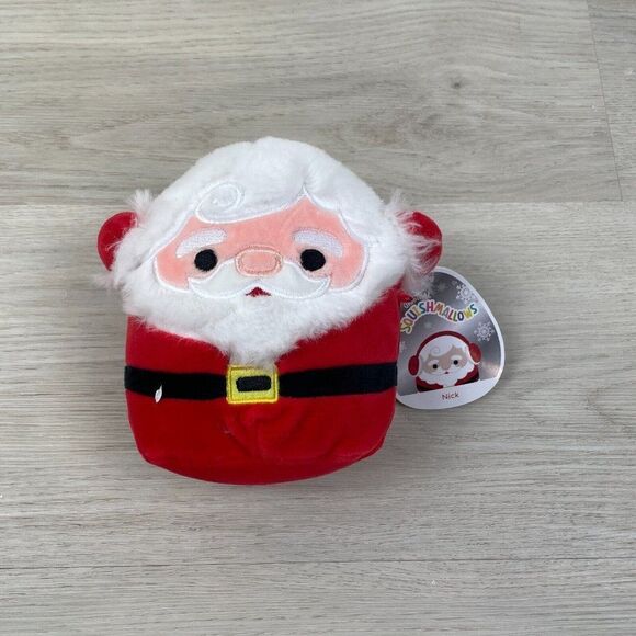 Squishmallow Nick Santa Claus Christmas 5" Plush Pillow Toy by Kellytoy NEW - Picture 1 of 3
